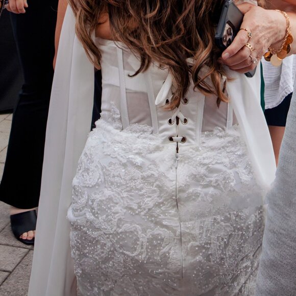 Mini Civil ceremony wedding dress - Picture 2 of 4